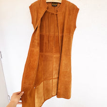Load image into Gallery viewer, Vintage Leather Patchwork Duster
