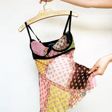 Load image into Gallery viewer, Silk Patchwork Lingerie Top
