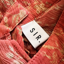Load image into Gallery viewer, Designer Sheer Silk Ruffle Top
