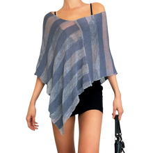 Load image into Gallery viewer, 90s Sheer Knit Poncho Top
