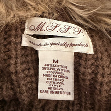 Load image into Gallery viewer, Chunky Knit Furry Collar Cardigan
