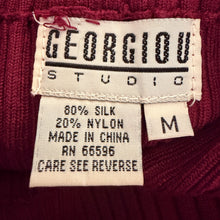 Load image into Gallery viewer, Furry Burgundy Silk Knit Top
