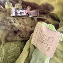 Load image into Gallery viewer, Vintage Sheer Green Graphic Blouse
