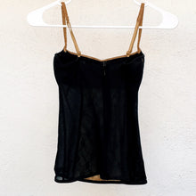 Load image into Gallery viewer, Intimissimi Black &amp; Gold Bustier

