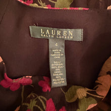 Load image into Gallery viewer, Ralph Lauren Silk Floral Midi Skirt
