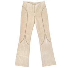 Load image into Gallery viewer, Vintage Stitched Khaki Suede Pants
