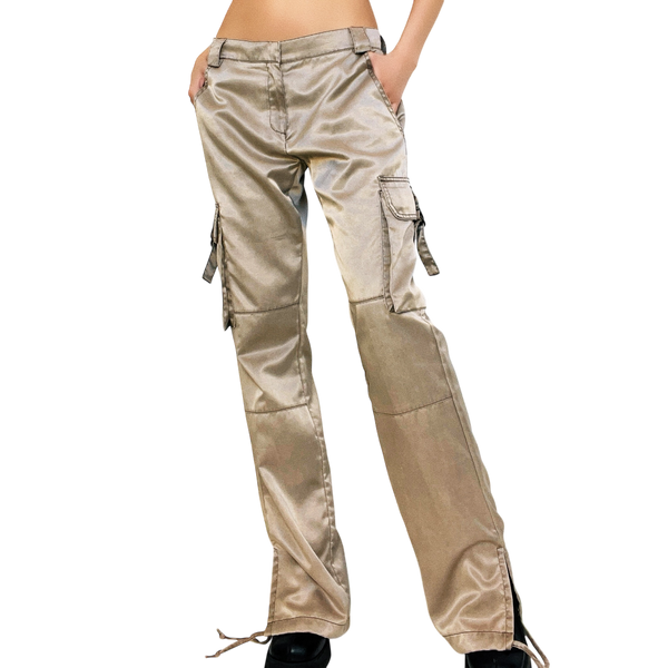 Early 2000s Satin Cargo Pants