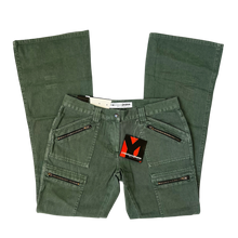 Load image into Gallery viewer, Army Green Cargo Jeans
