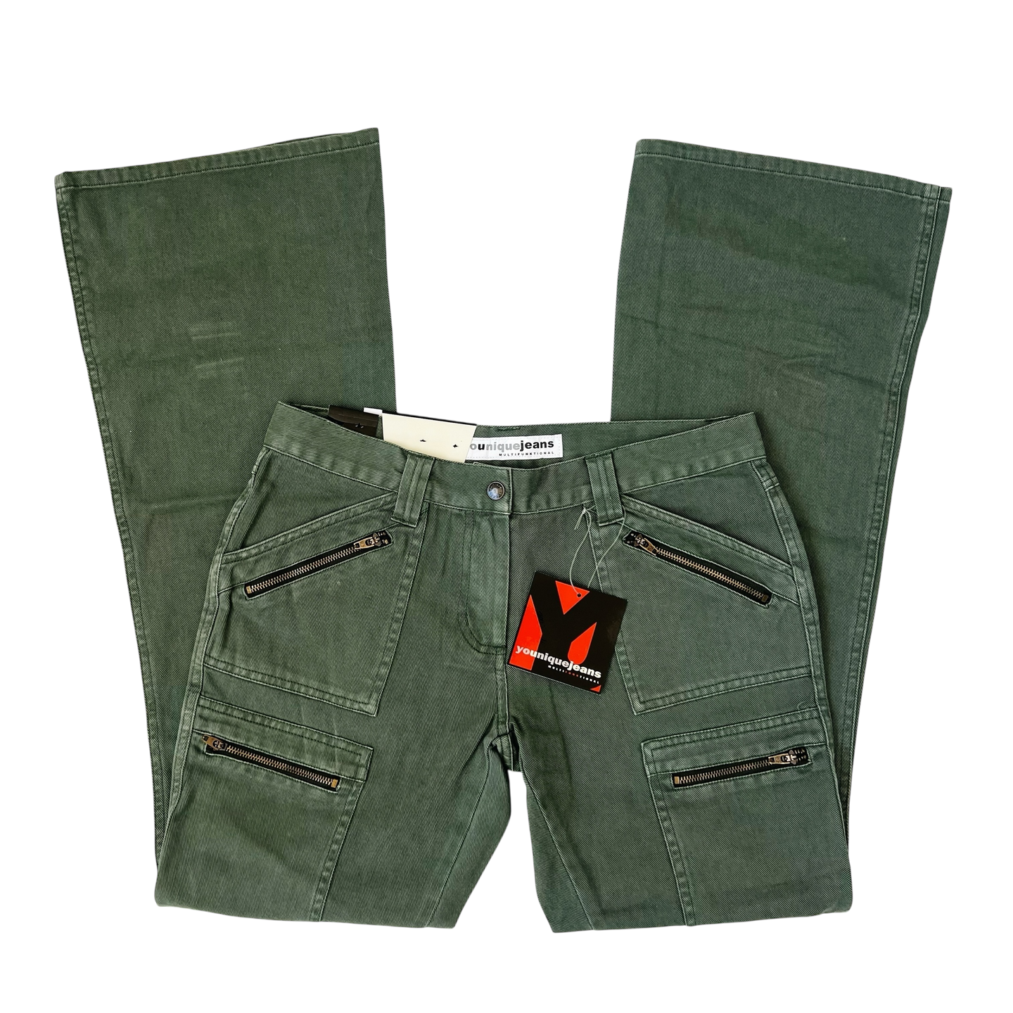 Army Green Cargo Jeans