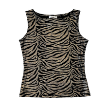 Load image into Gallery viewer, 90s Sparkly Animal Print Top
