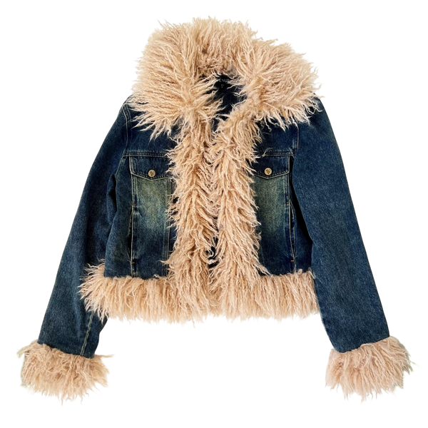 Faux Mongolian Fur Jacket
