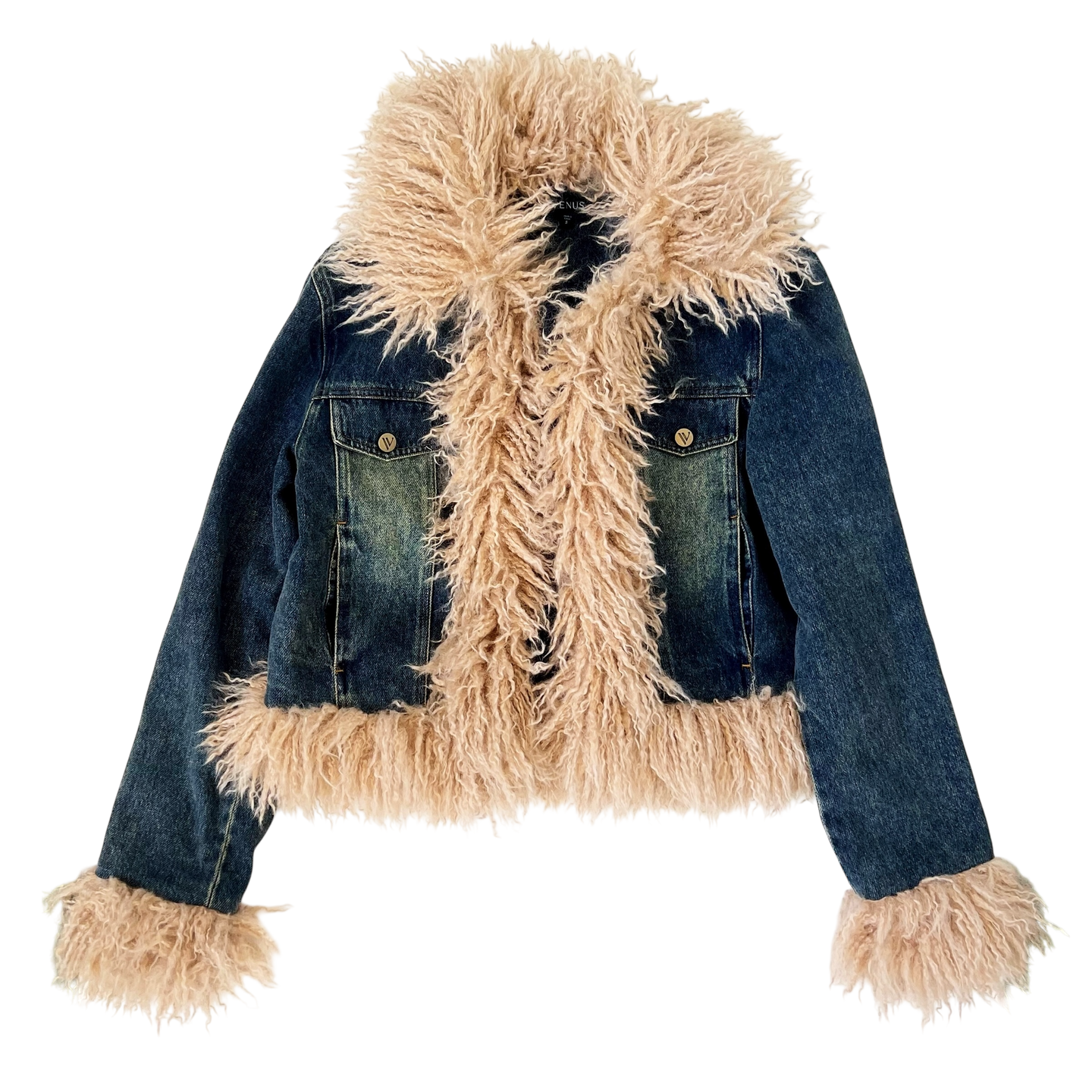 Faux Mongolian Fur Jacket