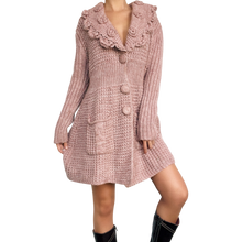 Load image into Gallery viewer, Dusty Rose Knit Cardigan
