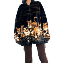 Load image into Gallery viewer, Rare Vintage Fleece Cat Jacket
