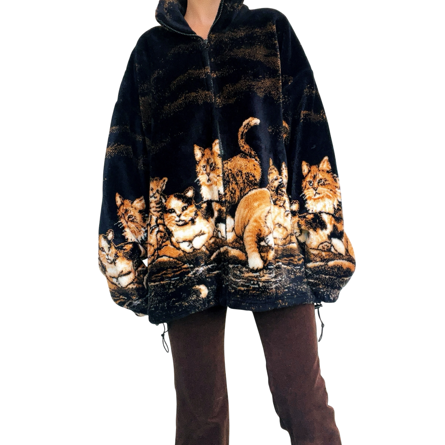 Rare Vintage Fleece Cat Jacket