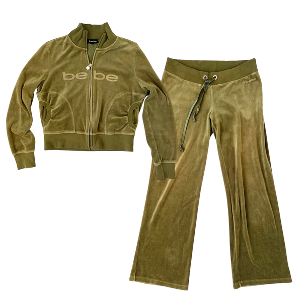 Bebe Velour Tracksuit