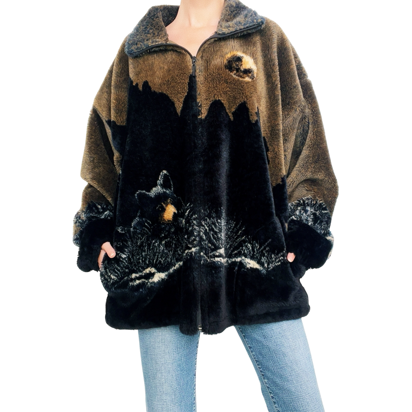 Vintage Fleece Bear Jacket