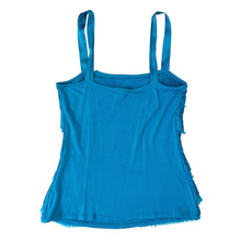 Load image into Gallery viewer, Caché Silky Turquoise Tiered Tank
