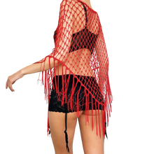 Load image into Gallery viewer, Cherry Red Versatile Poncho
