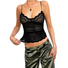 Load image into Gallery viewer, Cosabella Lacy Black Cami

