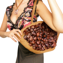 Load image into Gallery viewer, Italian Leather Floral Mini Tote
