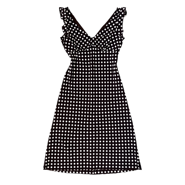 90s Polkadot Midi Dress