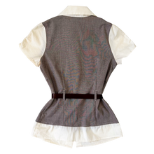 Load image into Gallery viewer, Preppy Layered Look Blouse Top
