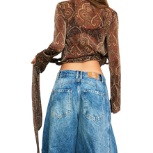 Load image into Gallery viewer, 90s Sparkly Wrap Top

