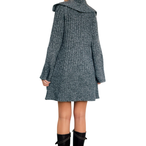 Cozy Gray Knit Duster Cardi