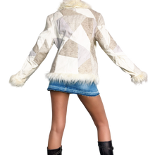 Load image into Gallery viewer, Early 2000s Furry Patchwork Jacket
