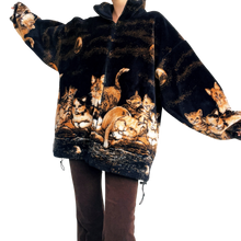 Load image into Gallery viewer, Rare Vintage Fleece Cat Jacket
