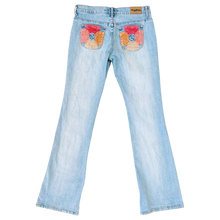 Load image into Gallery viewer, Early 2000s Flower Pocket Jeans
