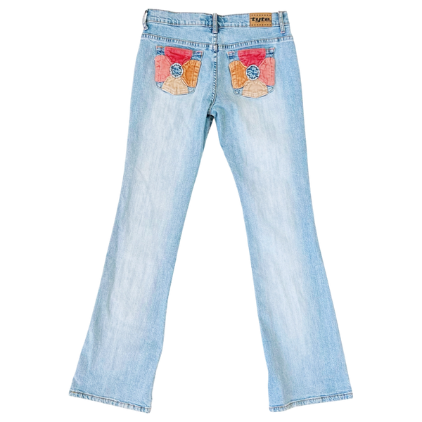 Early 2000s Flower Pocket Jeans