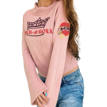 Load image into Gallery viewer, Early 2000s Pink Embroidered Sweater
