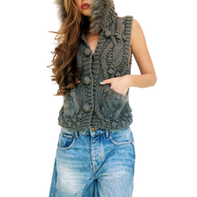 Load image into Gallery viewer, Furry Chunky Knit Vest
