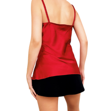 Load image into Gallery viewer, Red Ruched Satin Top
