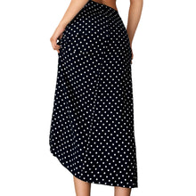 Load image into Gallery viewer, Vintage Navy Polkadot Skirt
