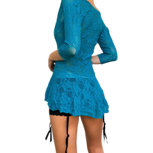Load image into Gallery viewer, Lacy Turquoise Lingerie Top
