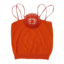 Load image into Gallery viewer, Tangerine Silk Knit Top
