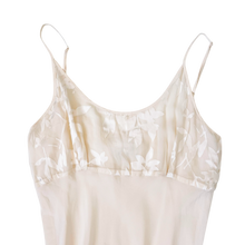 Load image into Gallery viewer, Vintage Creamy Silk Maxi Slip Dress
