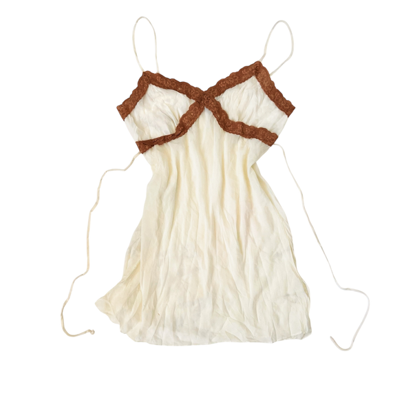 Vintage Creamy Mini Slip
