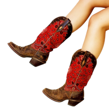 Load image into Gallery viewer, Ariat Distressed Bandana Boots
