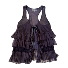 Load image into Gallery viewer, Muted Plum Tie Front Top
