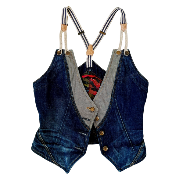 Italian Vintage Denim Vest