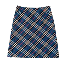 Load image into Gallery viewer, Burberry Vintage Blue Plaid Skirt
