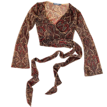 Load image into Gallery viewer, 90s Sparkly Wrap Top
