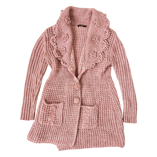 Dusty Rose Knit Cardigan
