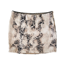 Load image into Gallery viewer, Bebe Sequin Snakeskin Skirt
