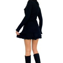 Load image into Gallery viewer, Embellished Black Wrap Cardi
