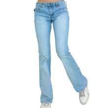 Load image into Gallery viewer, Early 2000s Flower Pocket Jeans
